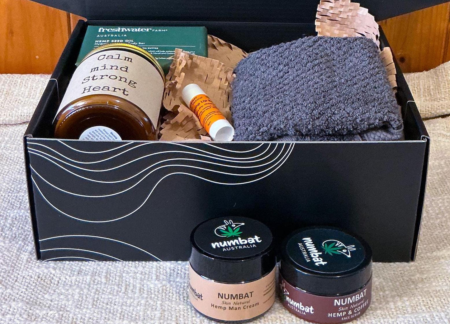 Mens Gift Box - Perfect Gifts for Him Guys Boyfriends and Husbands - Handcrafted Candles & Gifts from The Happy Folk Store