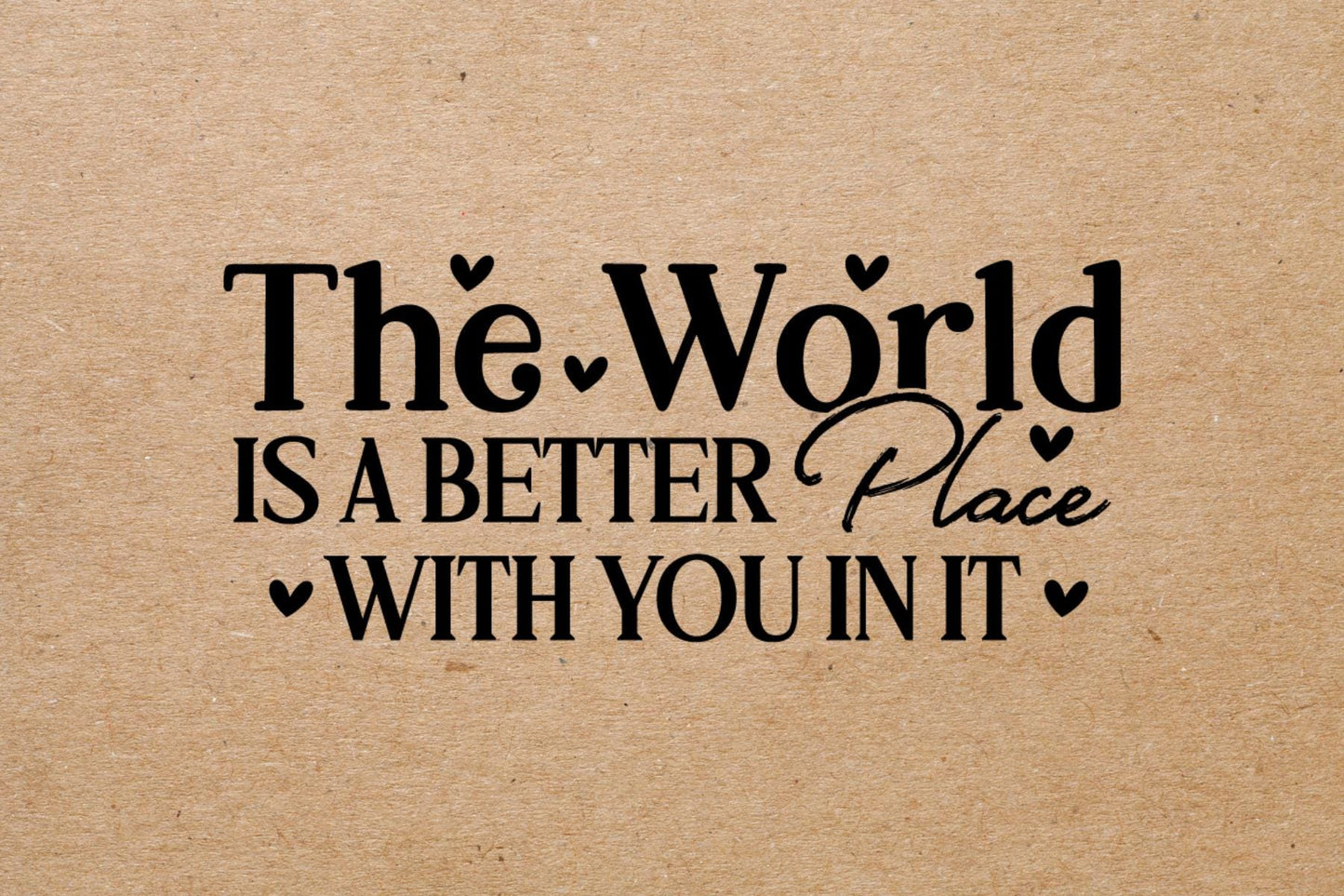 The world is a better place with you in it Candle - Handcrafted Candles & Gifts from The Happy Folk Store