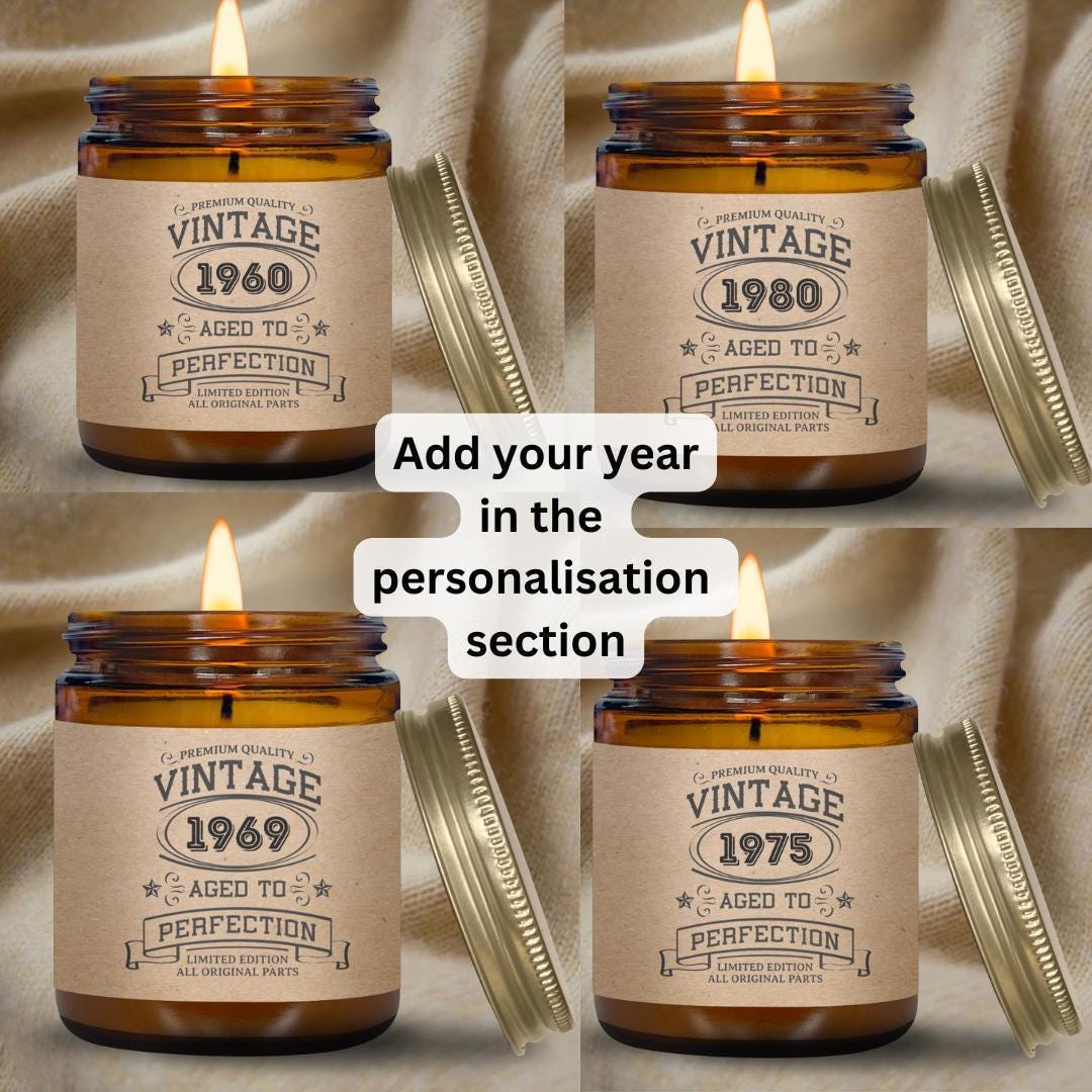 Vintage Birthday Candle