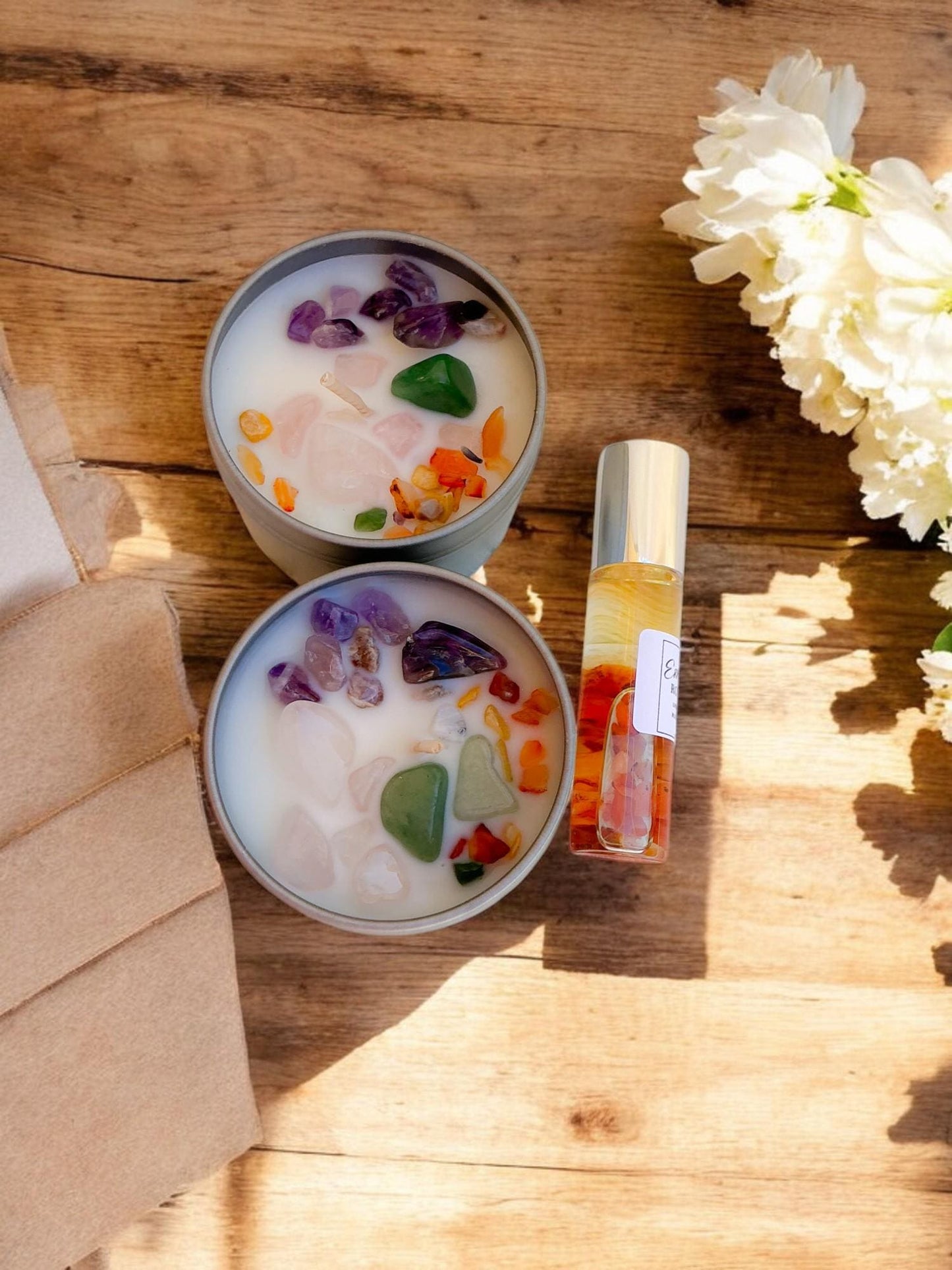 Crystal Candles & Self Care Gift Box
