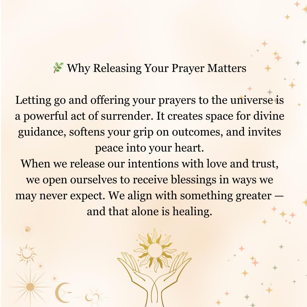 Personalized Prayer Sent to the Universe | Written With Love and Intention-Custom Written Prayer | Spiritual Support-Custom Prayer for You