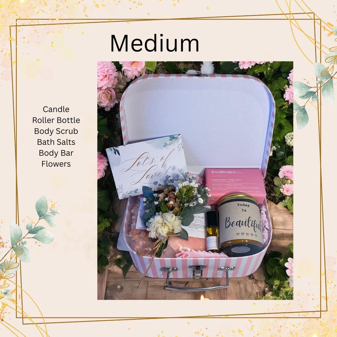 Suitcase Style Self Care Gift Box for Women