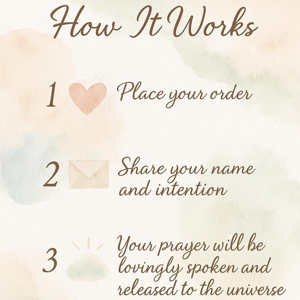 Personalized Prayer Sent to the Universe | Written With Love and Intention-Custom Written Prayer | Spiritual Support-Custom Prayer for You