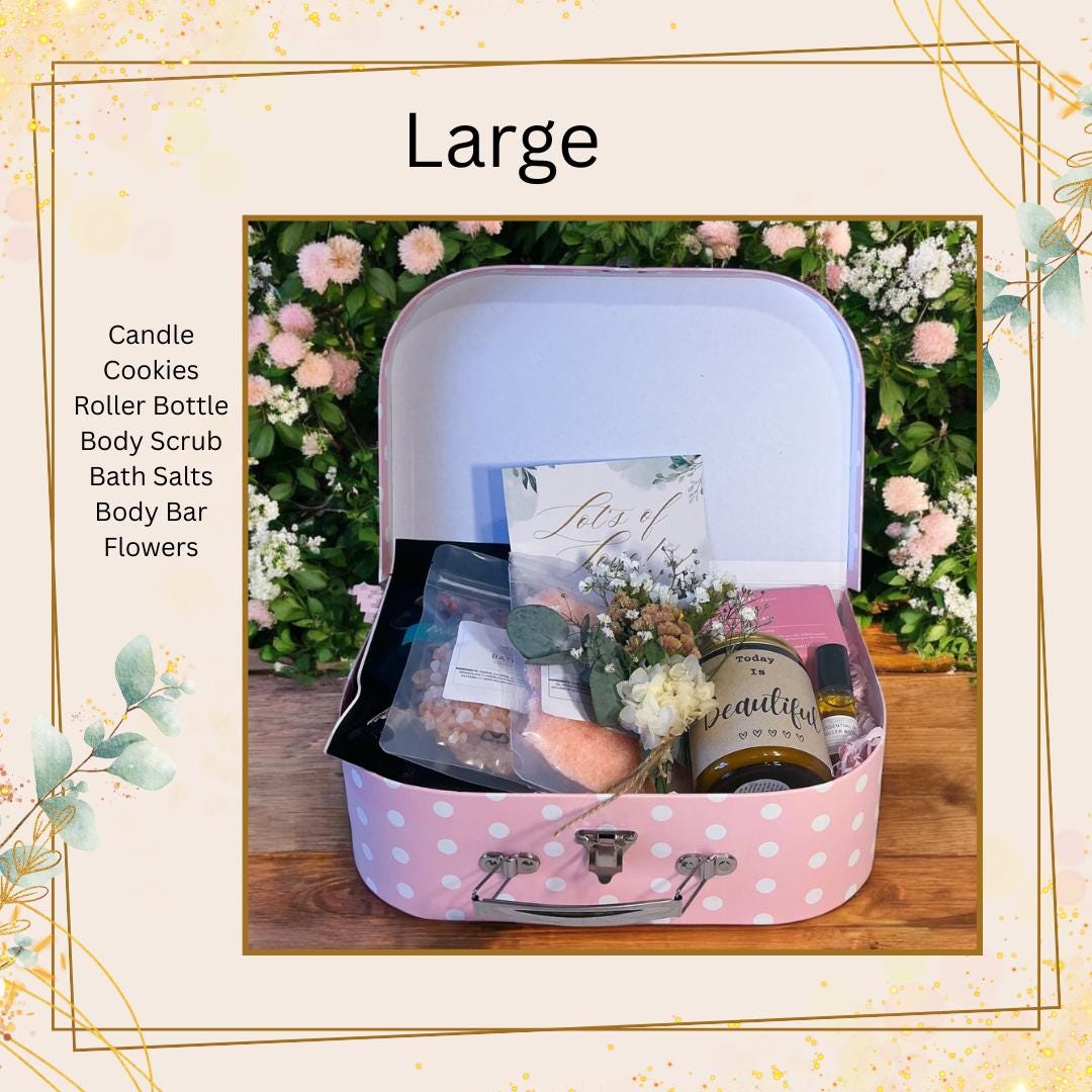 Suitcase Style Self Care Gift Box for Women