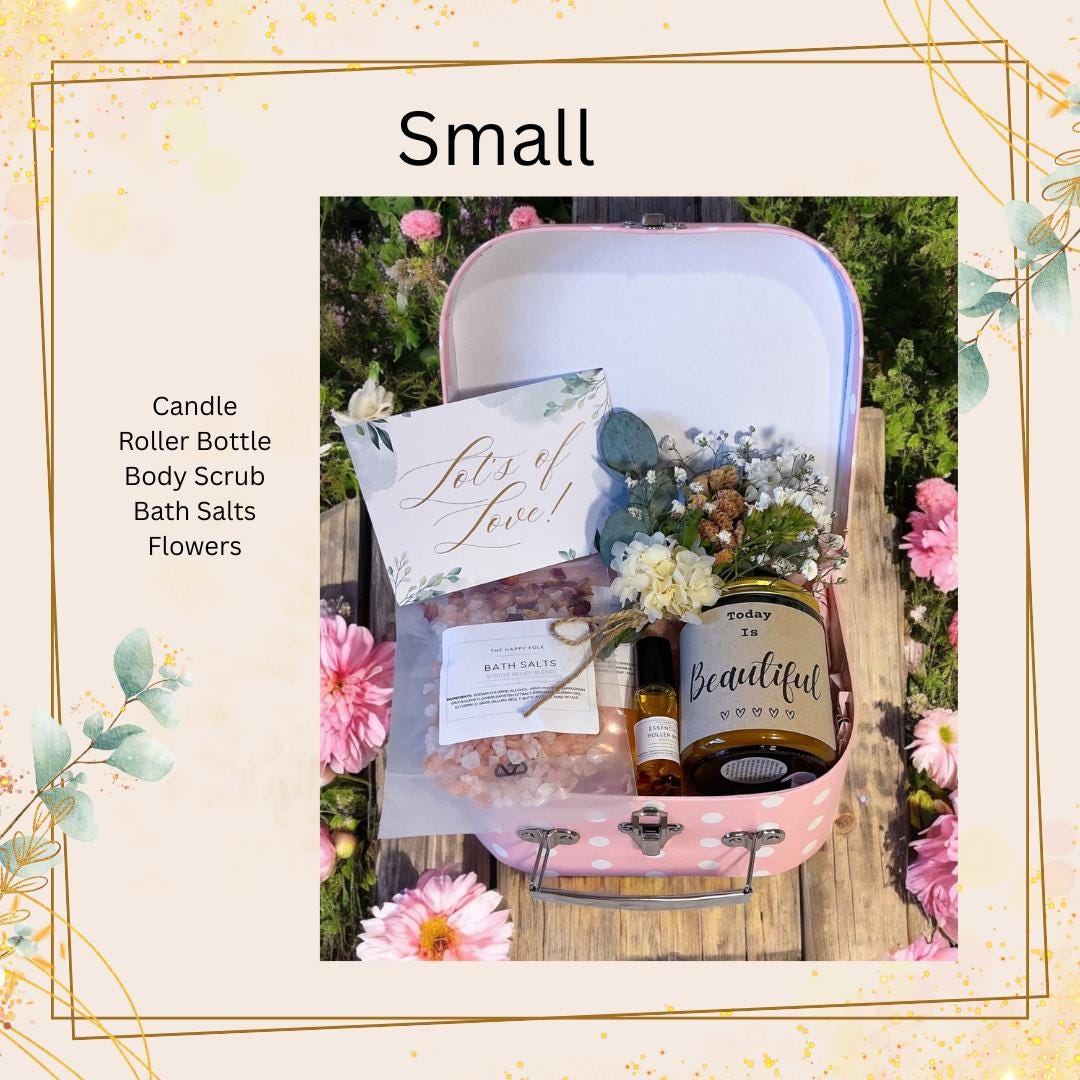 Suitcase Style Self Care Gift Box for Women