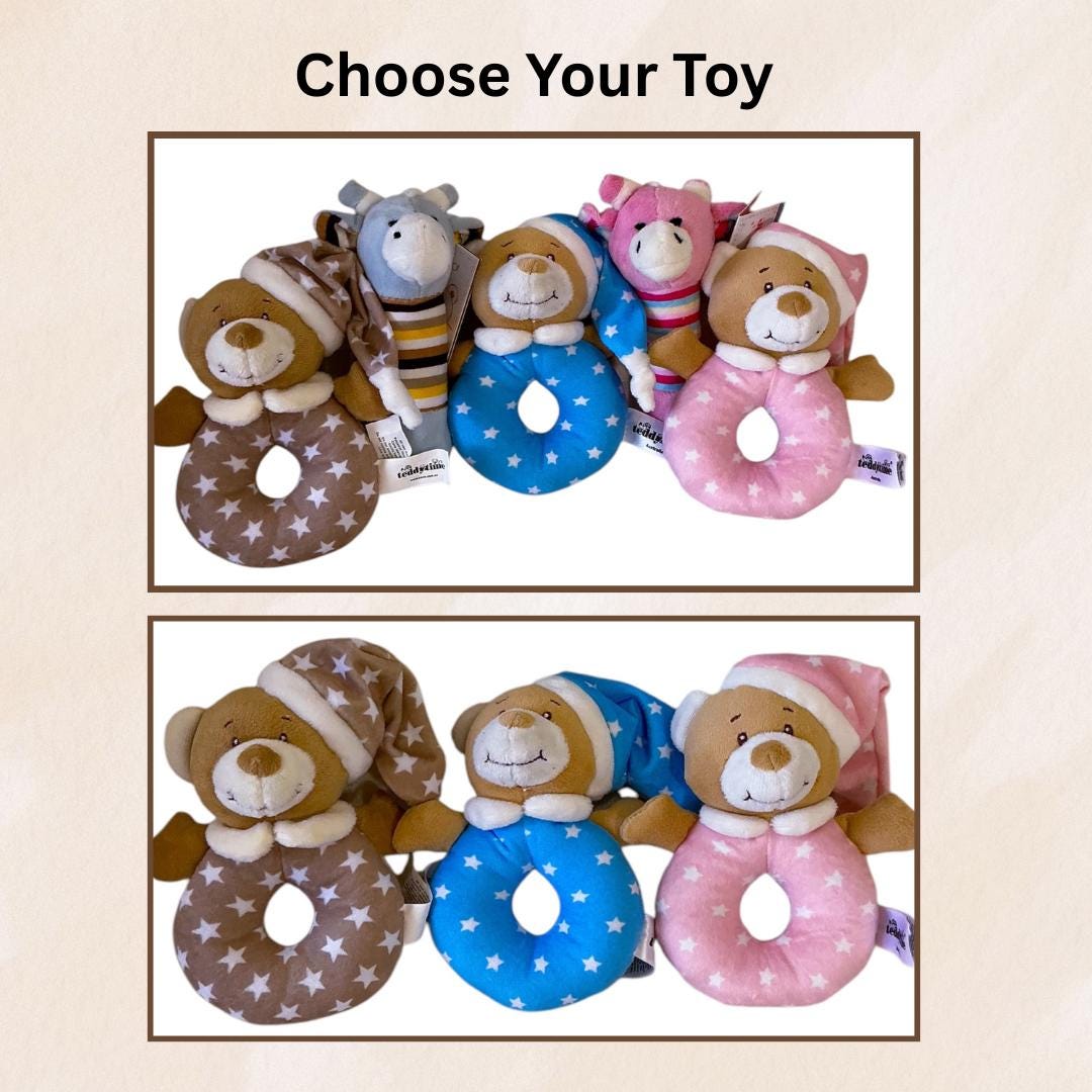 New Baby Gift Box – Candle, Body Bar, Soft Toy, Flowers & Chocolate – Baby Shower Keepsake Hamper for Newborn-New Baby Gift-Baby Gift Box