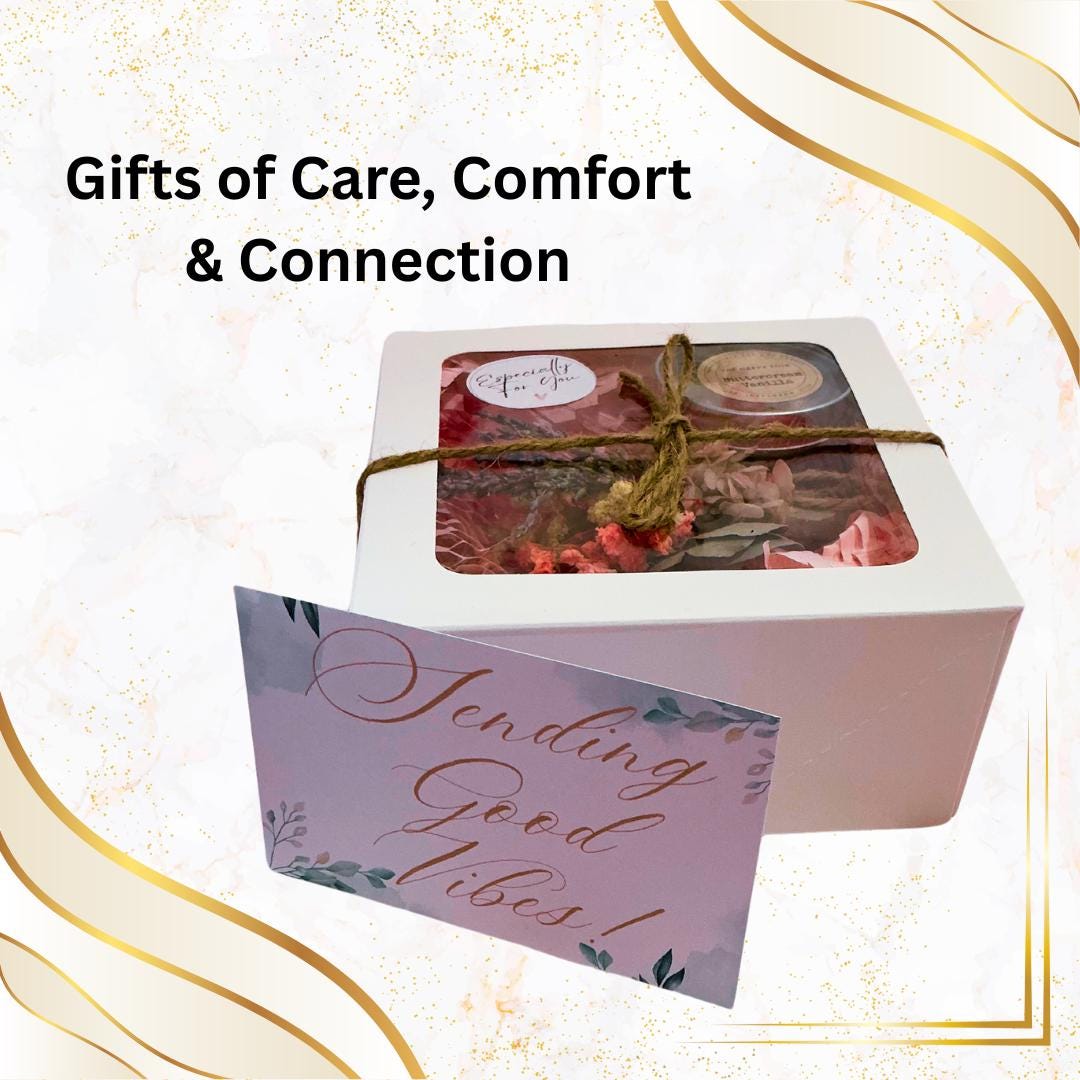 Chakra Crystal Gift Box with Candle, Dried Flowers and Info Card