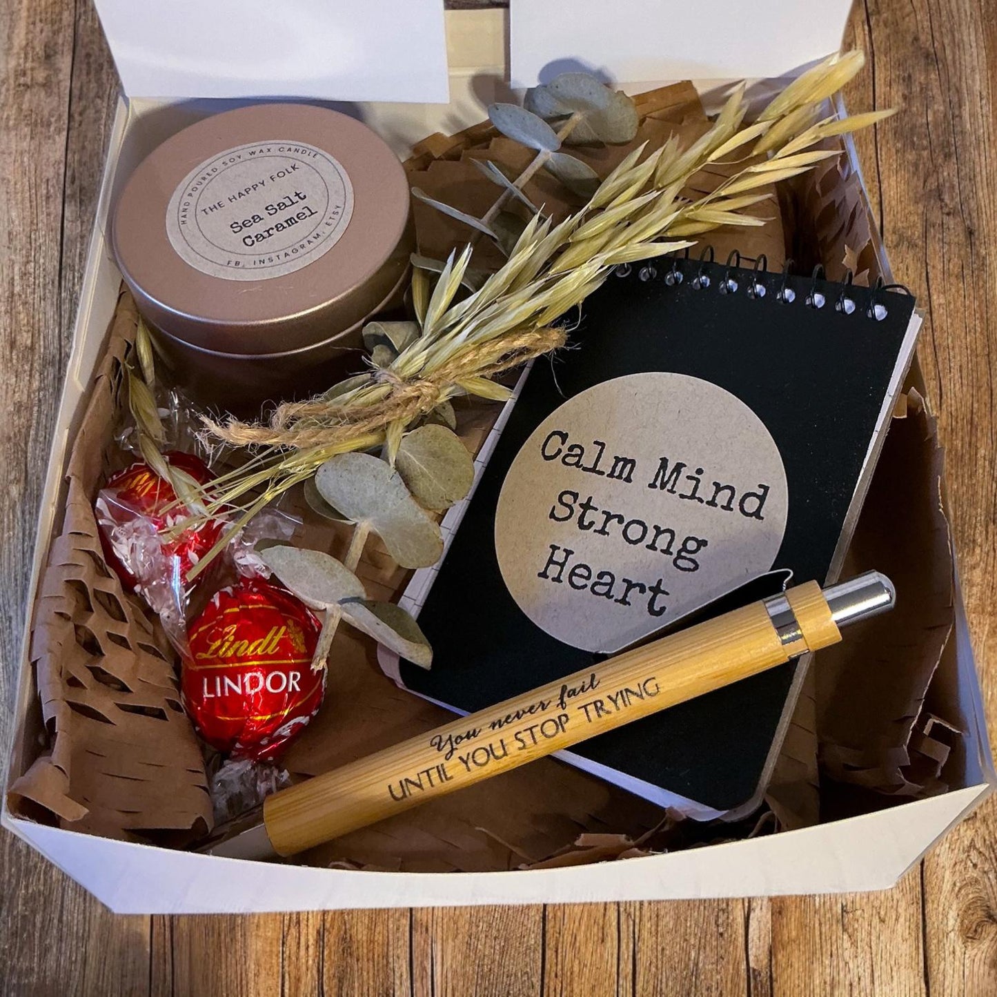 Men’s Mini Gift Box –Candle, Soap, Chocolate & More| 3 Options |Custom Message |Father's Day, Birthday, Just Because Gift for Him-Men's Gift