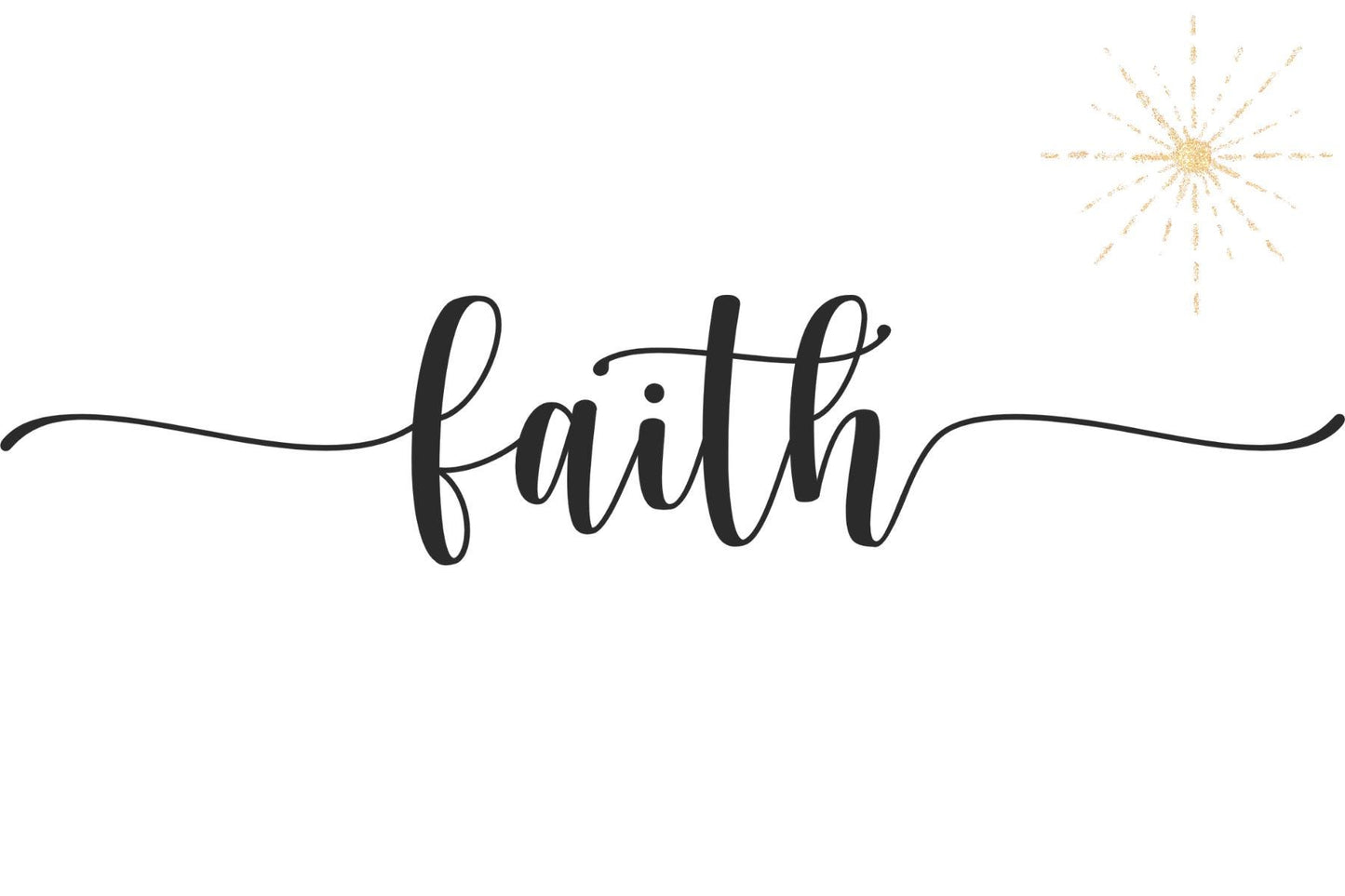 Inspirational Scented Candle with “Faith” Label