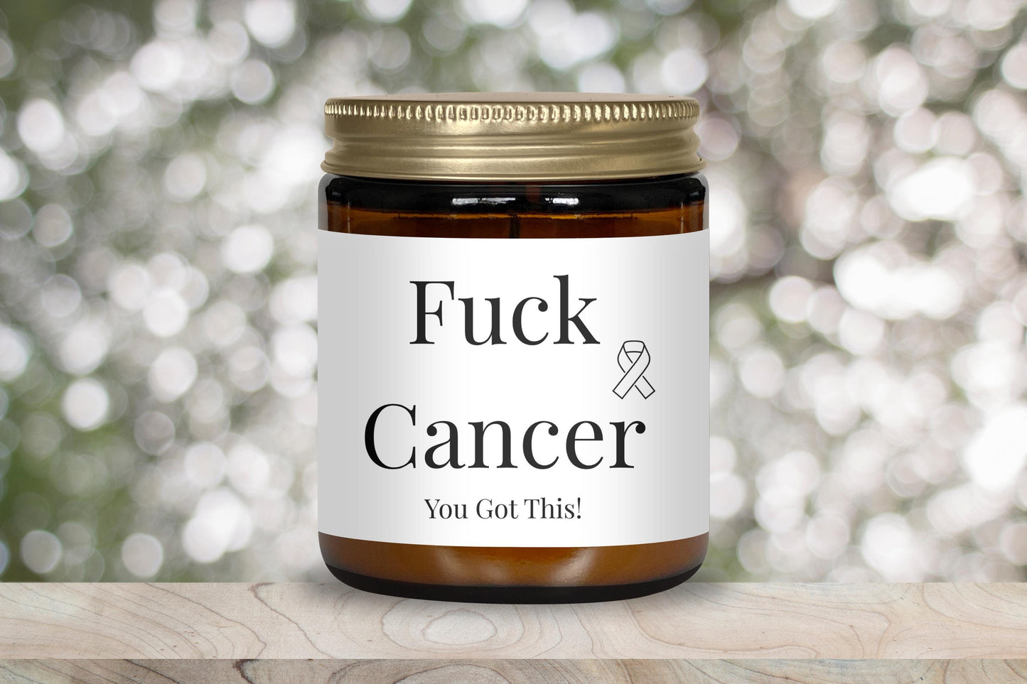 Fuck Cancer Candle