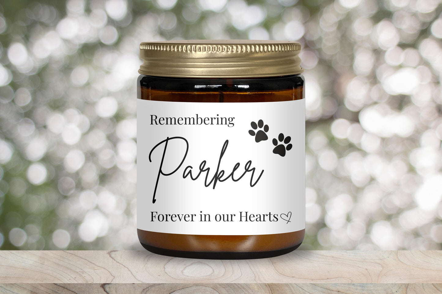 Pet memory candle