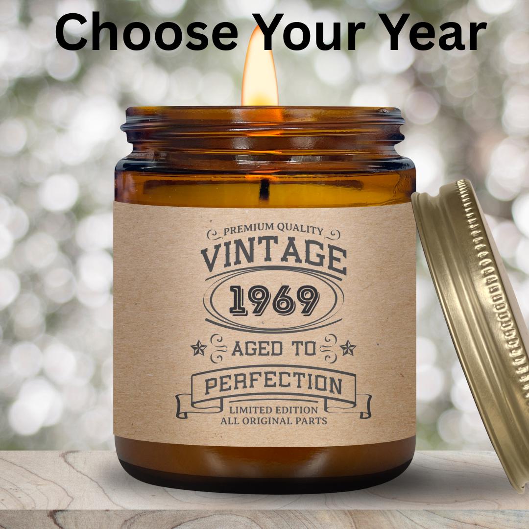 Vintage Birthday Candle