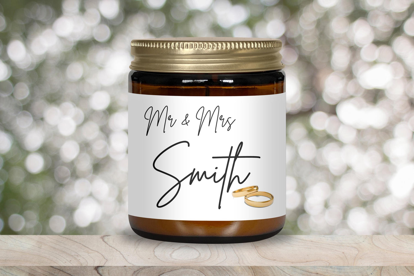 Mr and Mrs candle