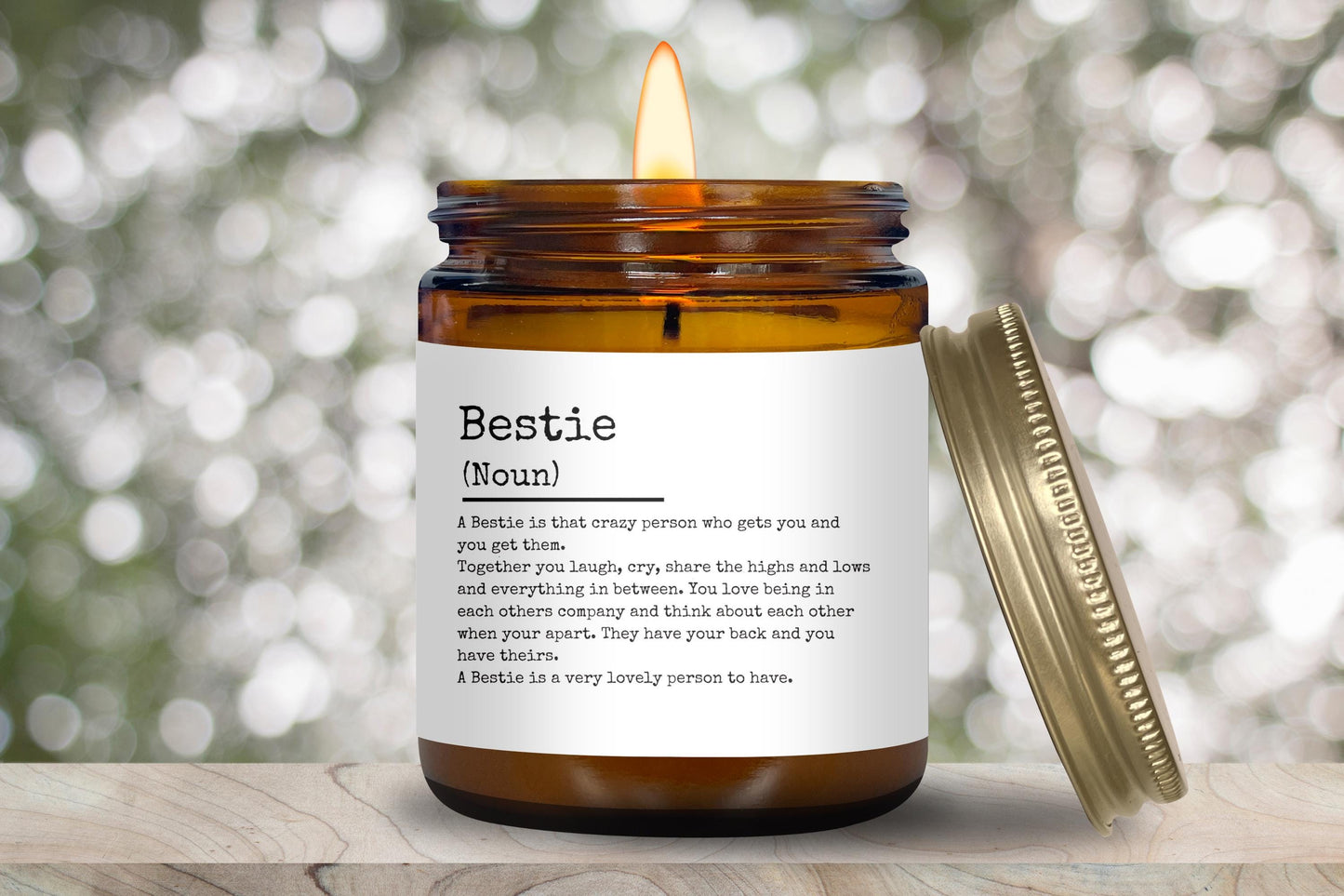 Bestie Dictionary Definiton Candle
