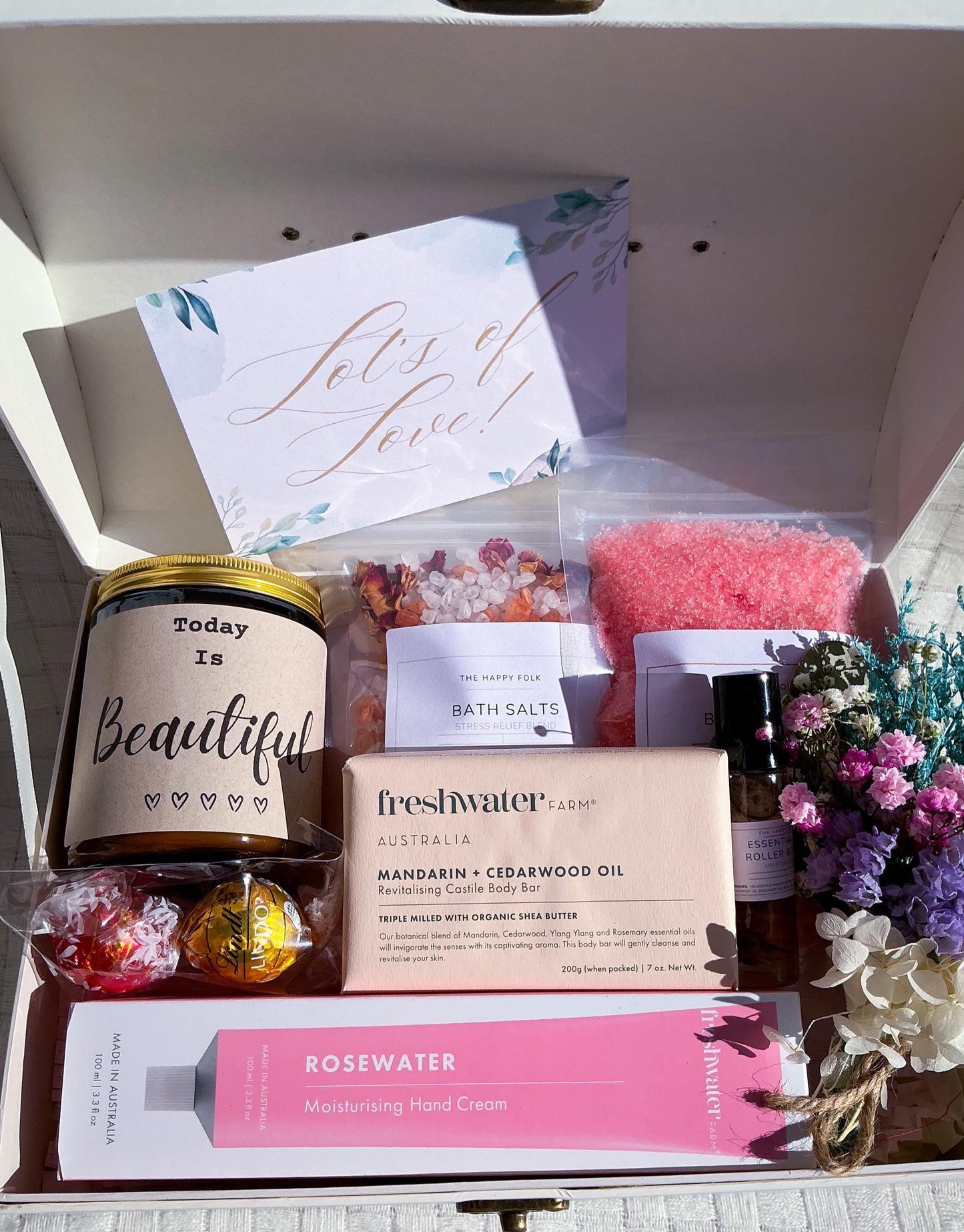Vintage Style Self Care Gift Box For Her