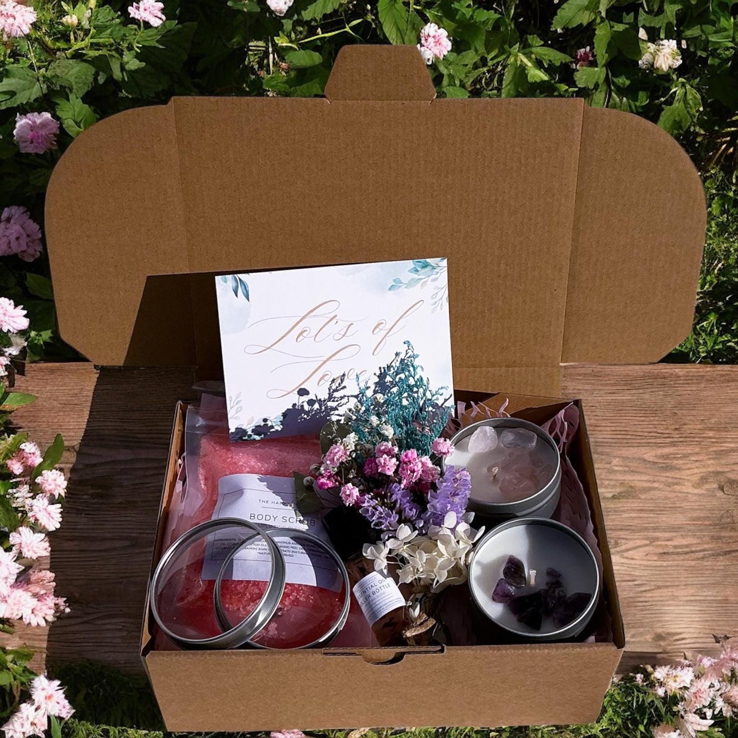 Crystal Candles & Self Care Gift Box