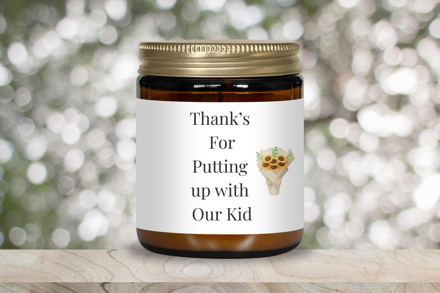 Thanks for putting up with our kid-candle gift