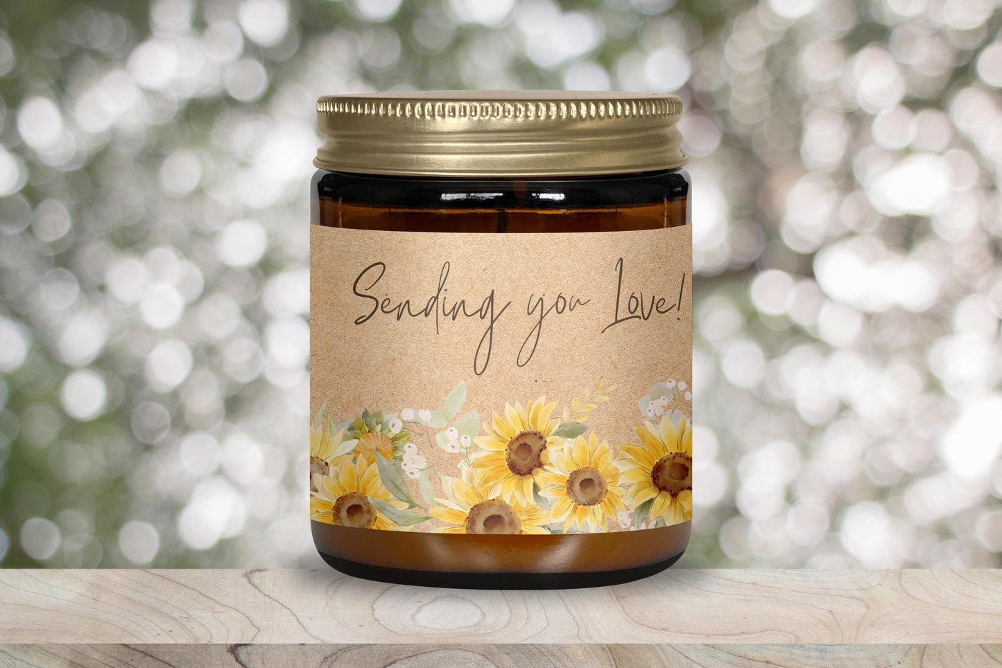 Sending You Love Sunflower Candle