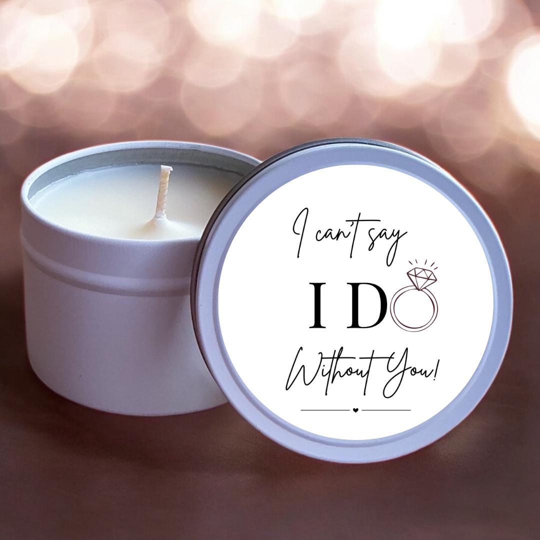 Bridesmaid Proposal Candle – “Smells Like You’re a Bridesmaid” – Funny Wedding Gift – Custom Scented Tin – Will You Be My Bridesmaid Candle