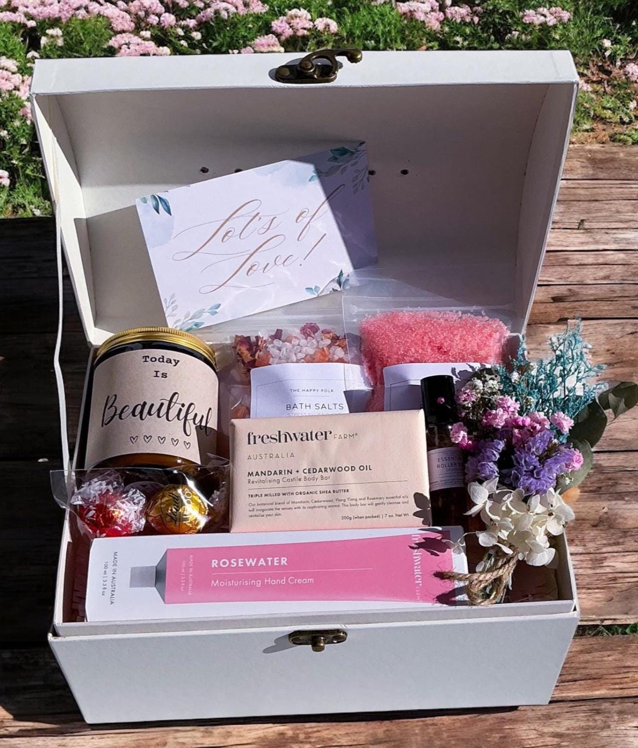 Vintage Style Self Care Gift Box For Her