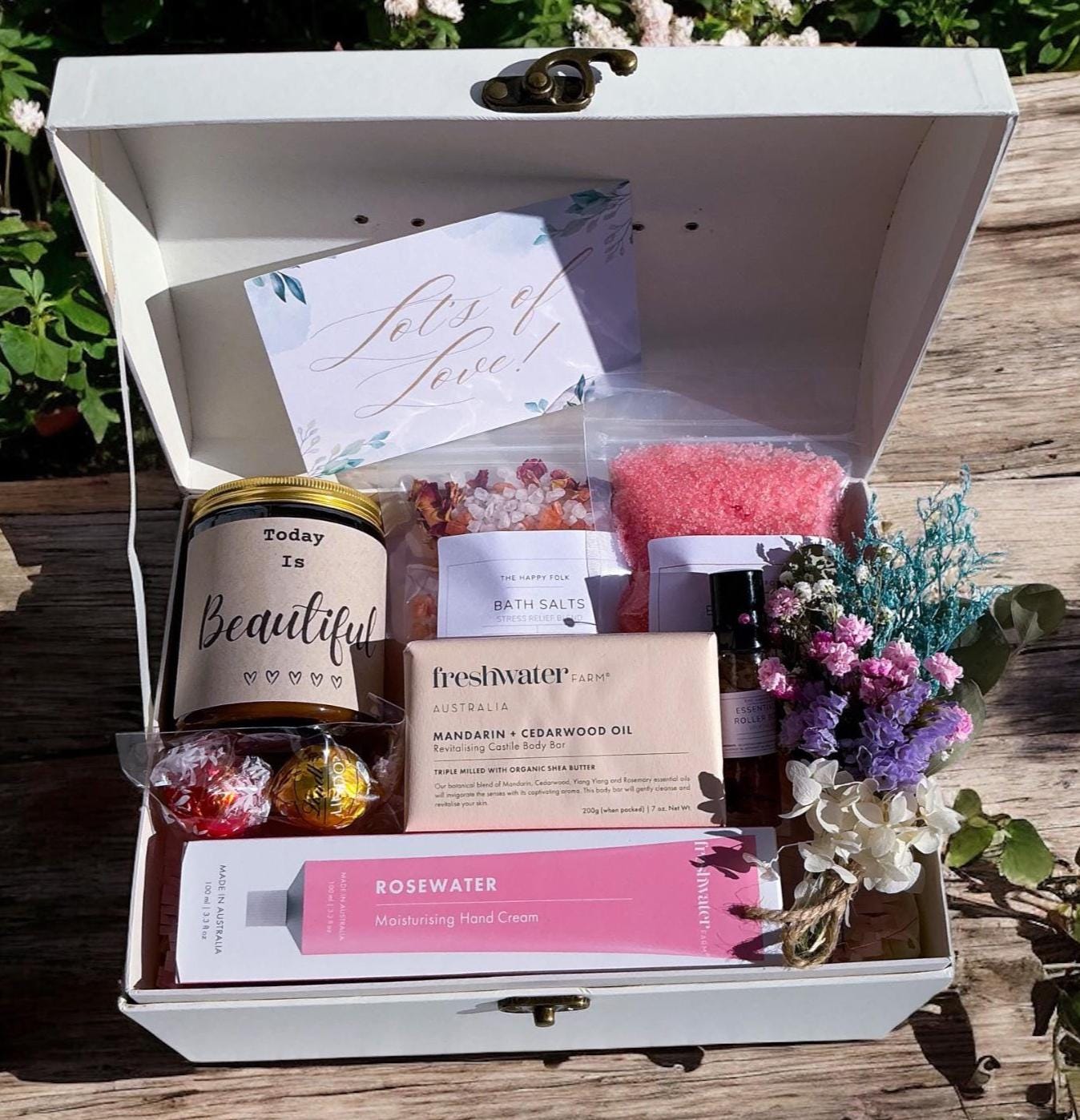 Vintage Style Self Care Gift Box For Her