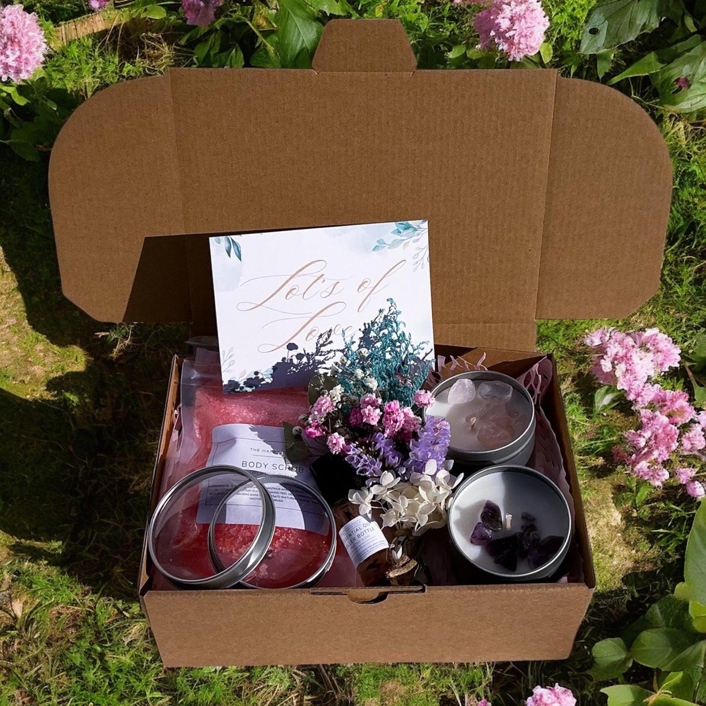 Crystal Candles & Self Care Gift Box