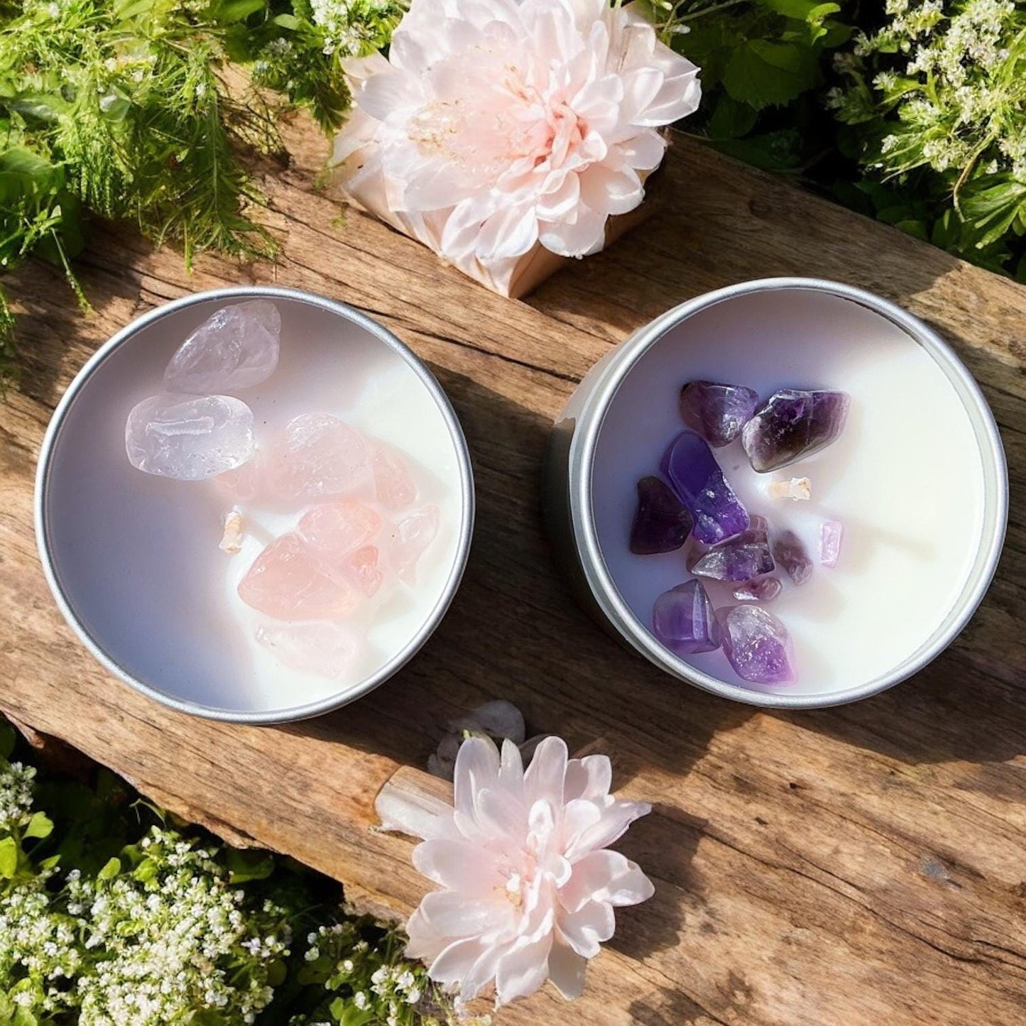 Crystal Candles & Self Care Gift Box