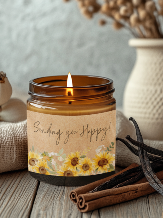 Sending You Happy Candle/Gift Box