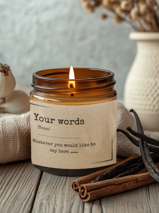 Your Own Words Dictionary Meaning Candle/Gift Box