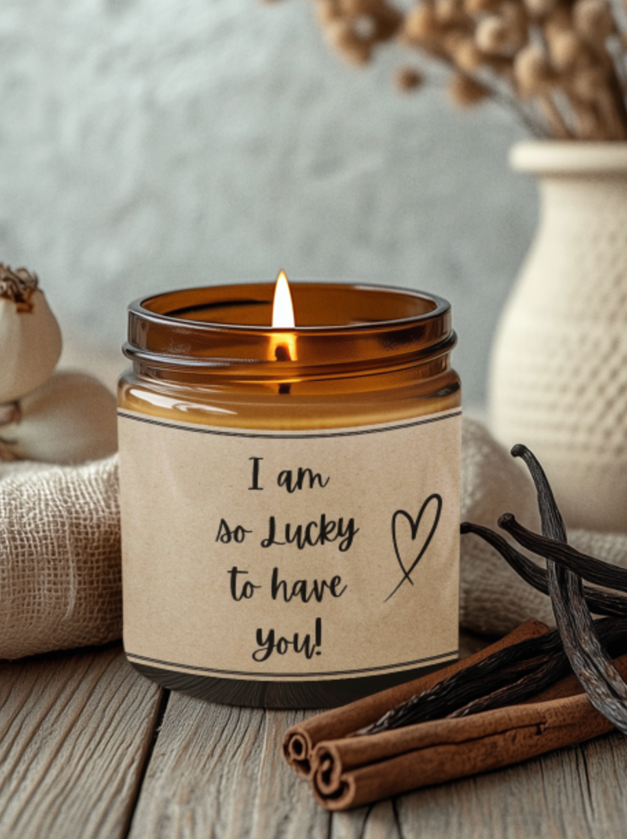 I am So Lucky To Have You Candle/Gift Box