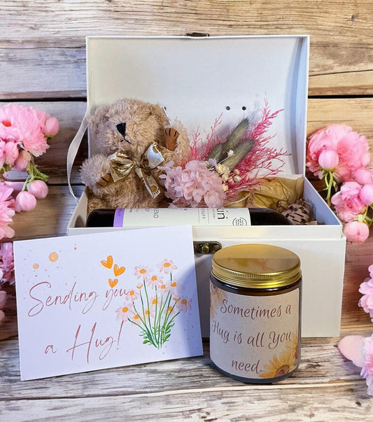 Sending a Hug Vintage Style Gift Box - Handcrafted Candles & Gifts from The Happy Folk Store