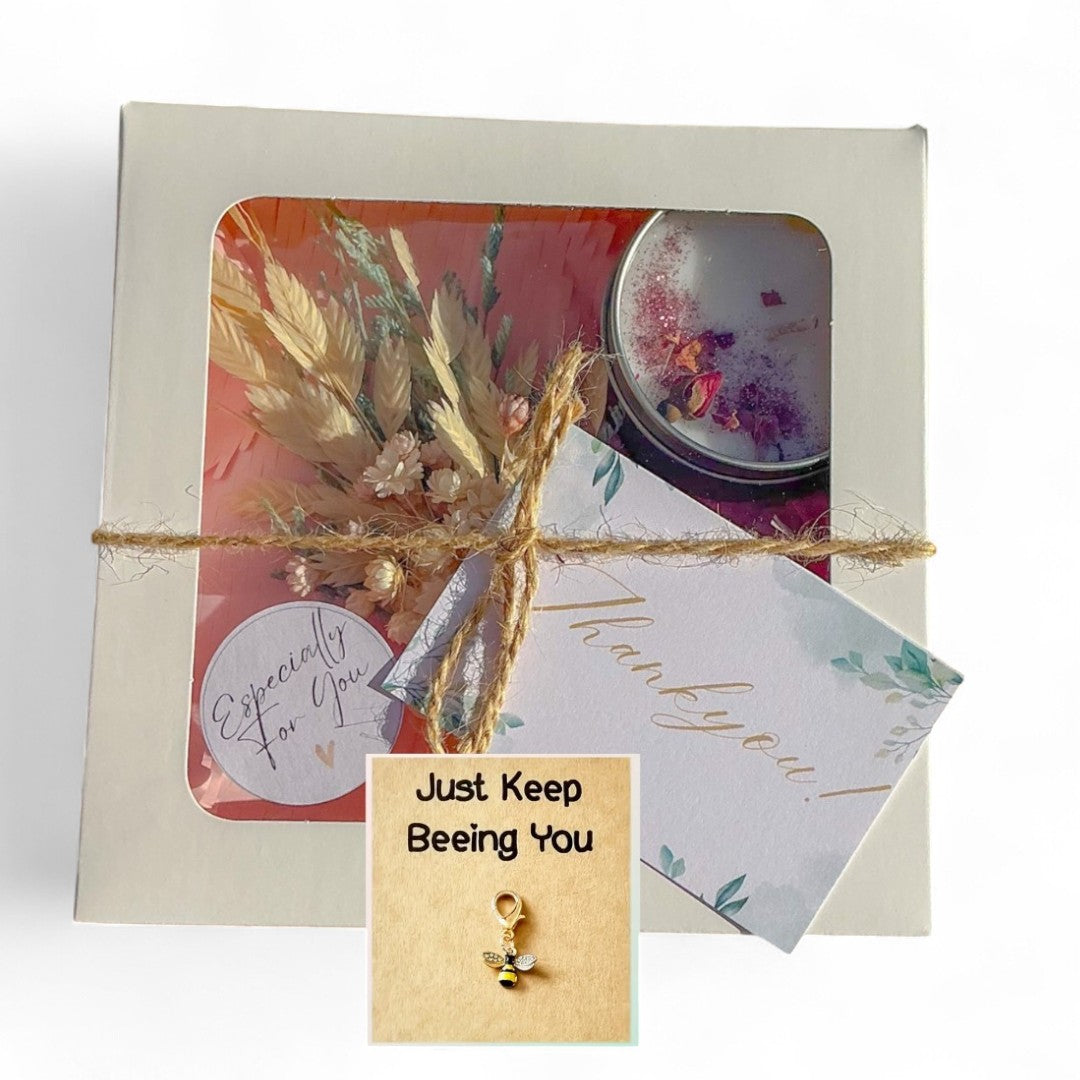 Bee Positive Gift Box with Candle