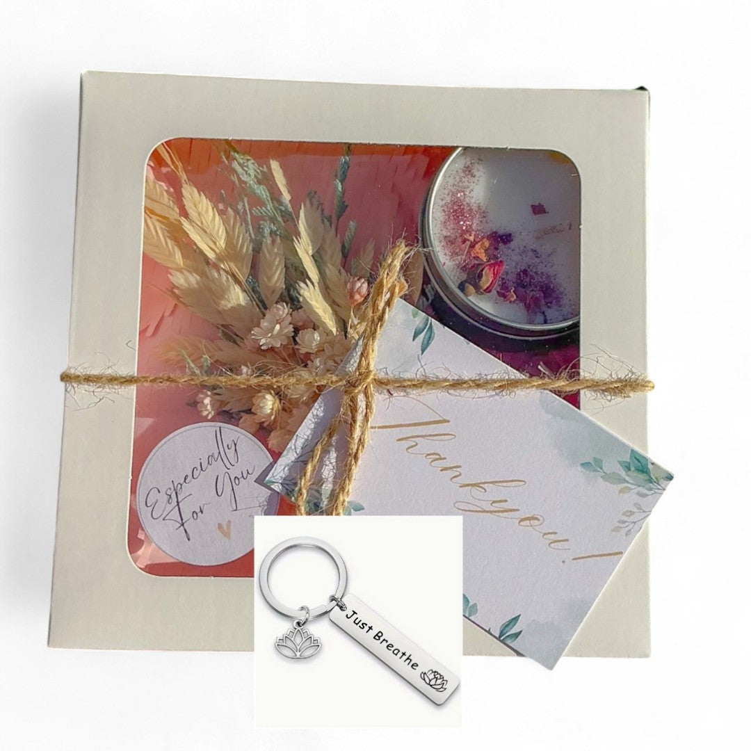 Just Breathe Self-Care Gift Box with Candle