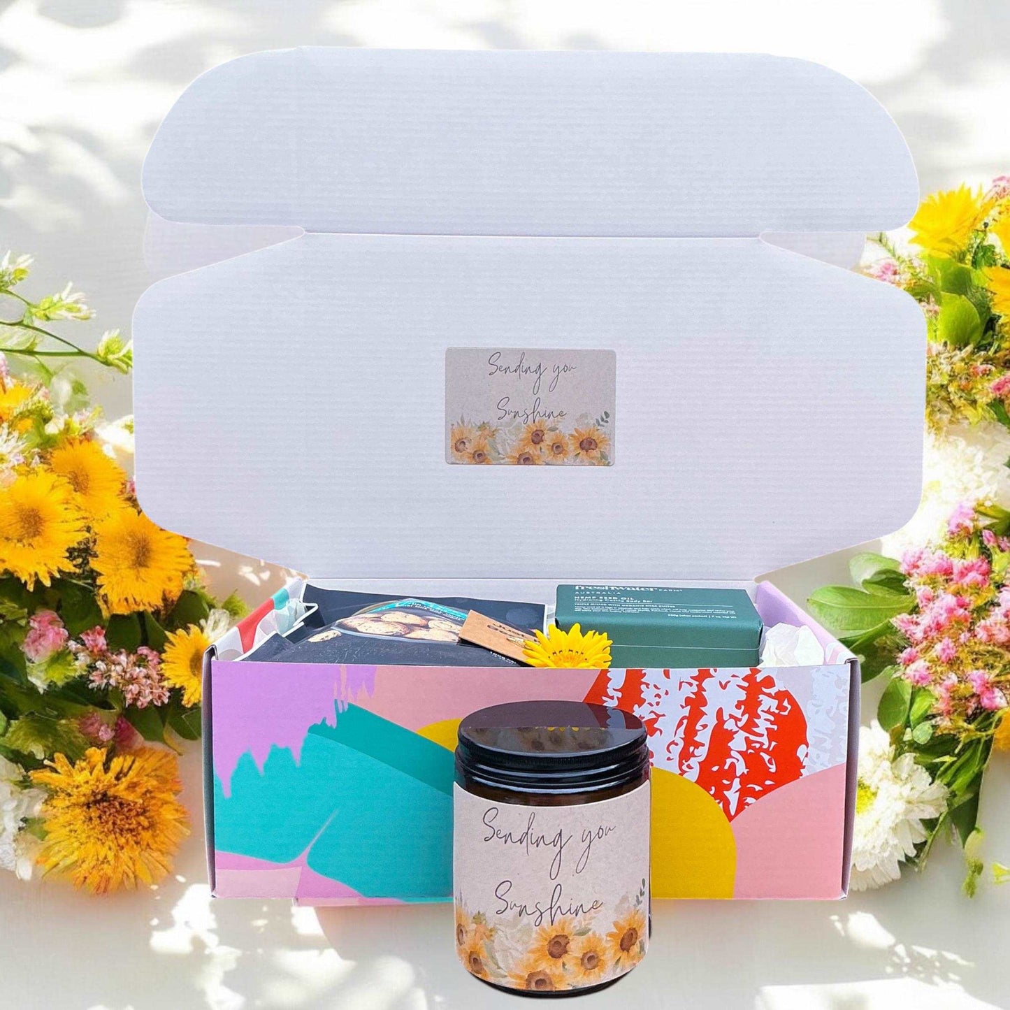 Build a Box-Sending Sunshine-Lots of Love-Thinking of You Gift-Sending Love Gift-Care Package-Build Your Own Gift Box-Sympathy Gift-Gift box