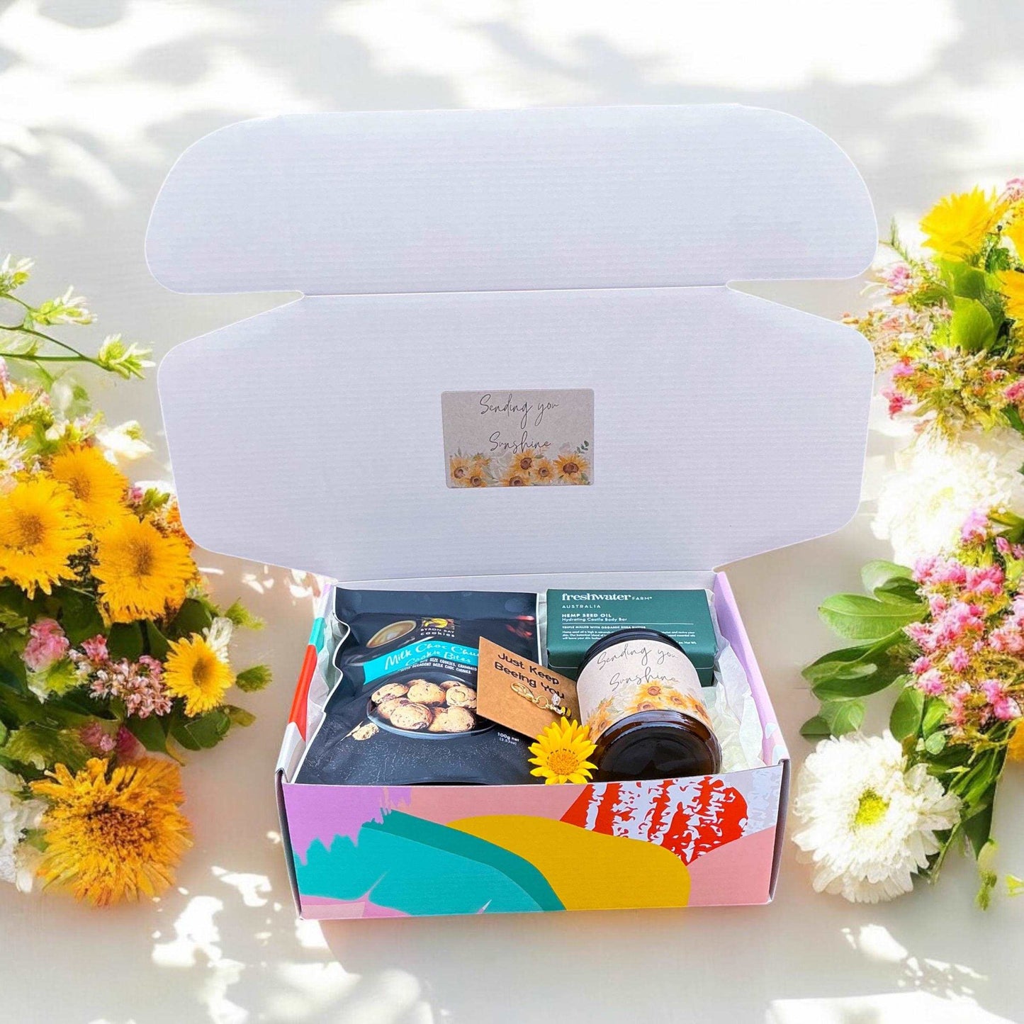 Build a Box-Sending Sunshine-Lots of Love-Thinking of You Gift-Sending Love Gift-Care Package-Build Your Own Gift Box-Sympathy Gift-Gift box