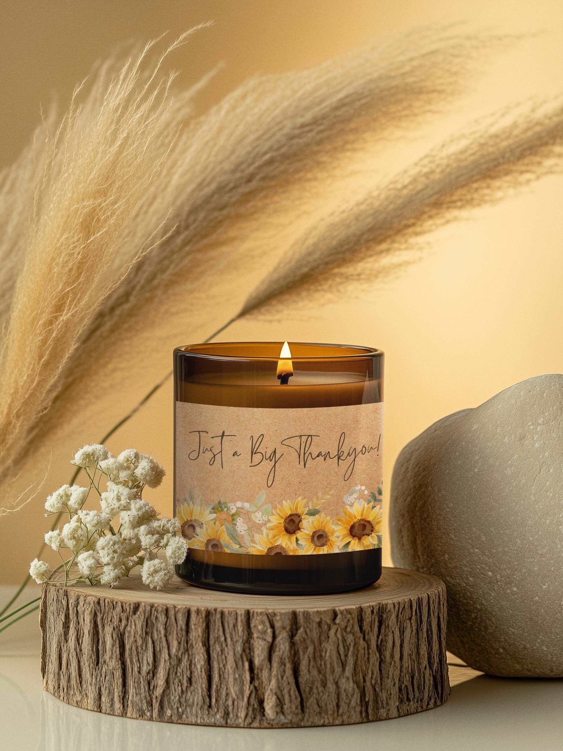 Just a Big Thankyou! Sunflower Candle