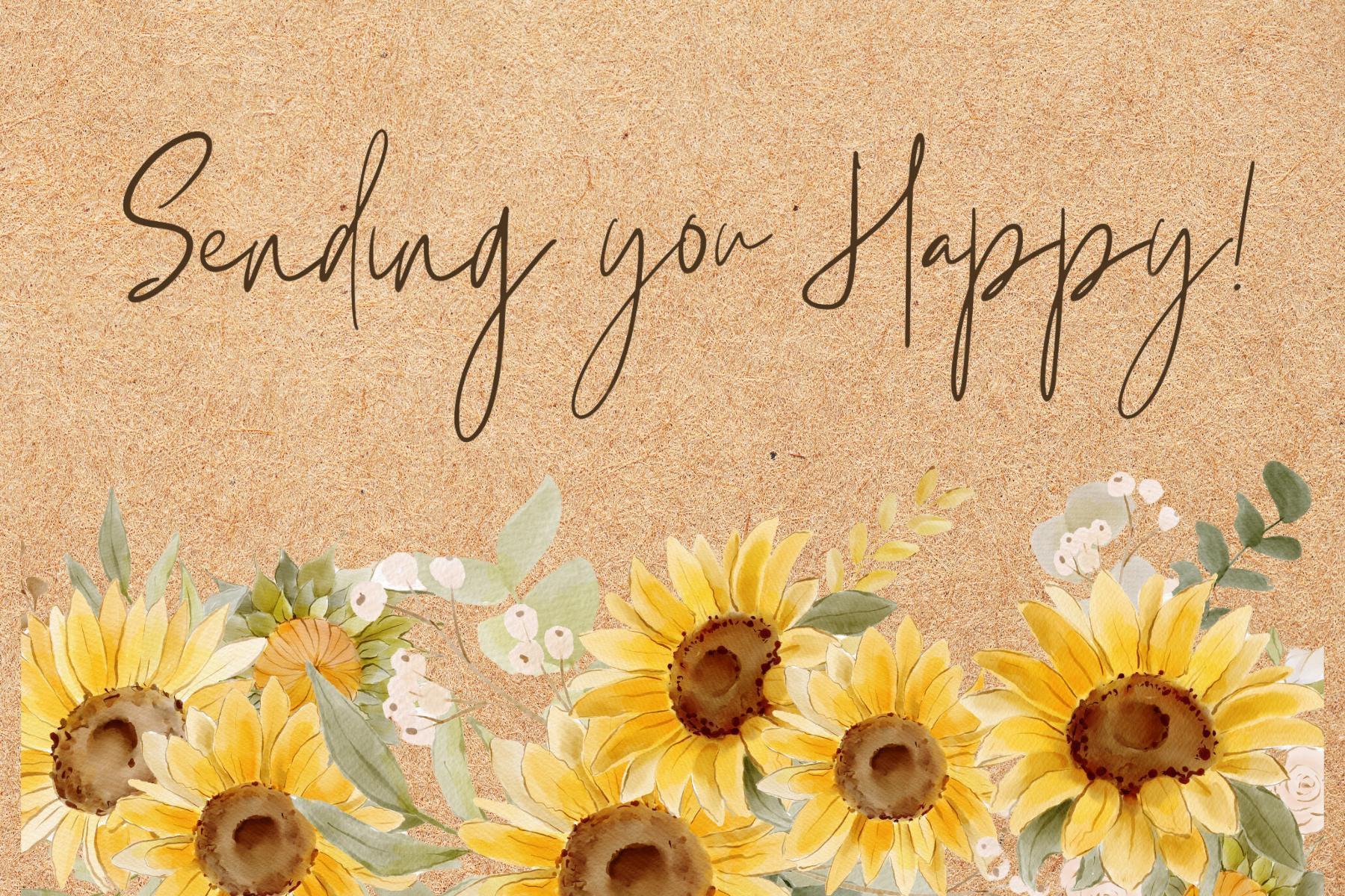 Sending You Happy Sunflower Candle - Fragrant Amber Glass Jar Candle with Floral Sunflower Design, Perfect for Gifts and Decor