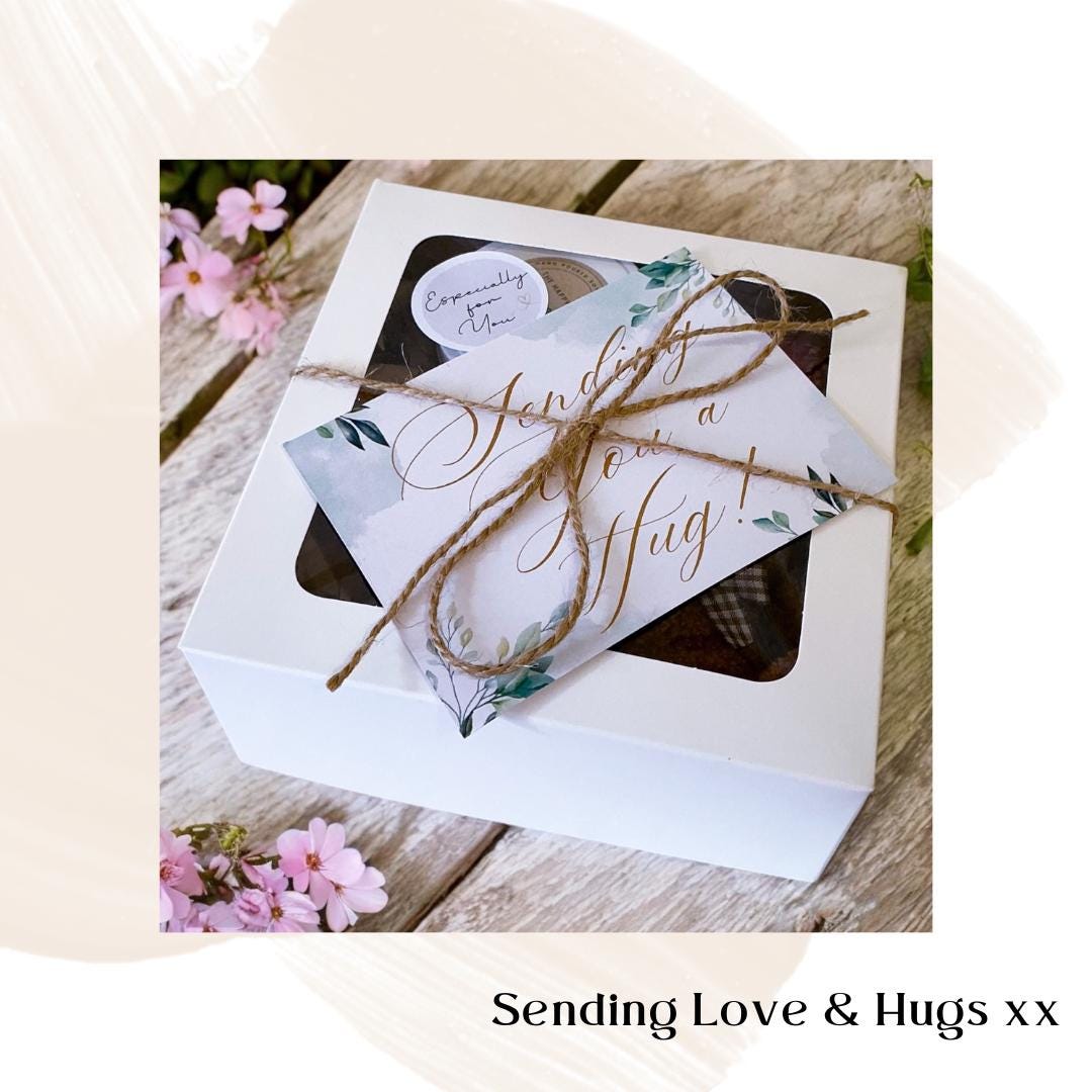 Sending You a Hug Gift Box – Mini Teddy, Candle & Chocolates – Comfort Gift, Thinking of You, Get Well Soon Box-Gift Box For Her-Friend Gift