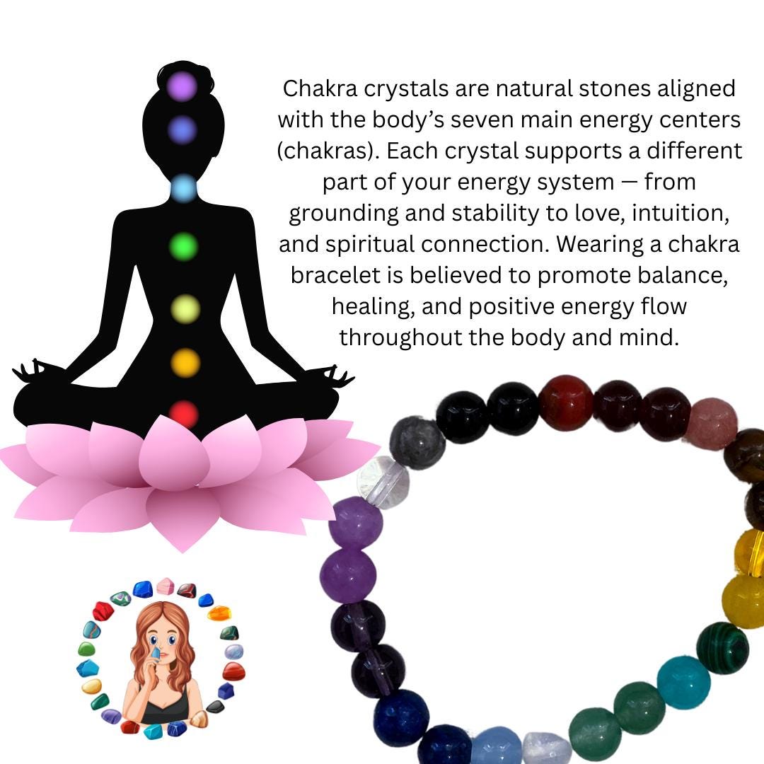 Chakra Gift Box with Crystal Bracelet, Candle & Dried Flowers – Healing Energy Care Package-Cystal Energy Gift-Crystal Bracelet-Gift Box