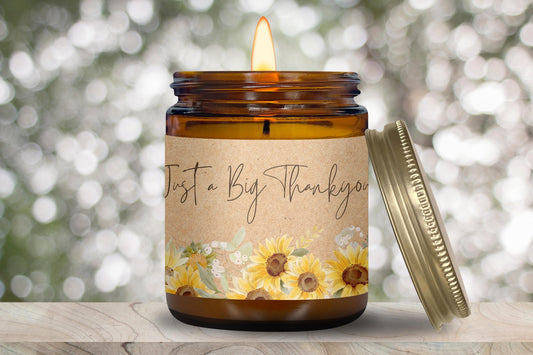 Just a Big Thankyou! Sunflower Candle