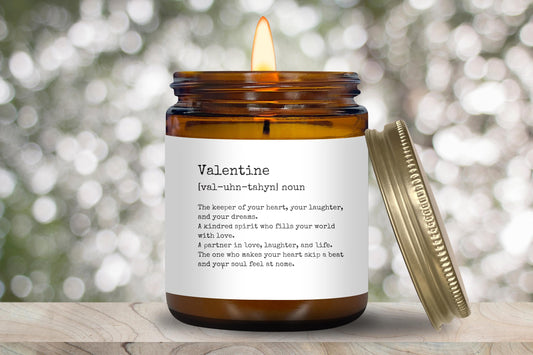Valentine dictionary definition candle