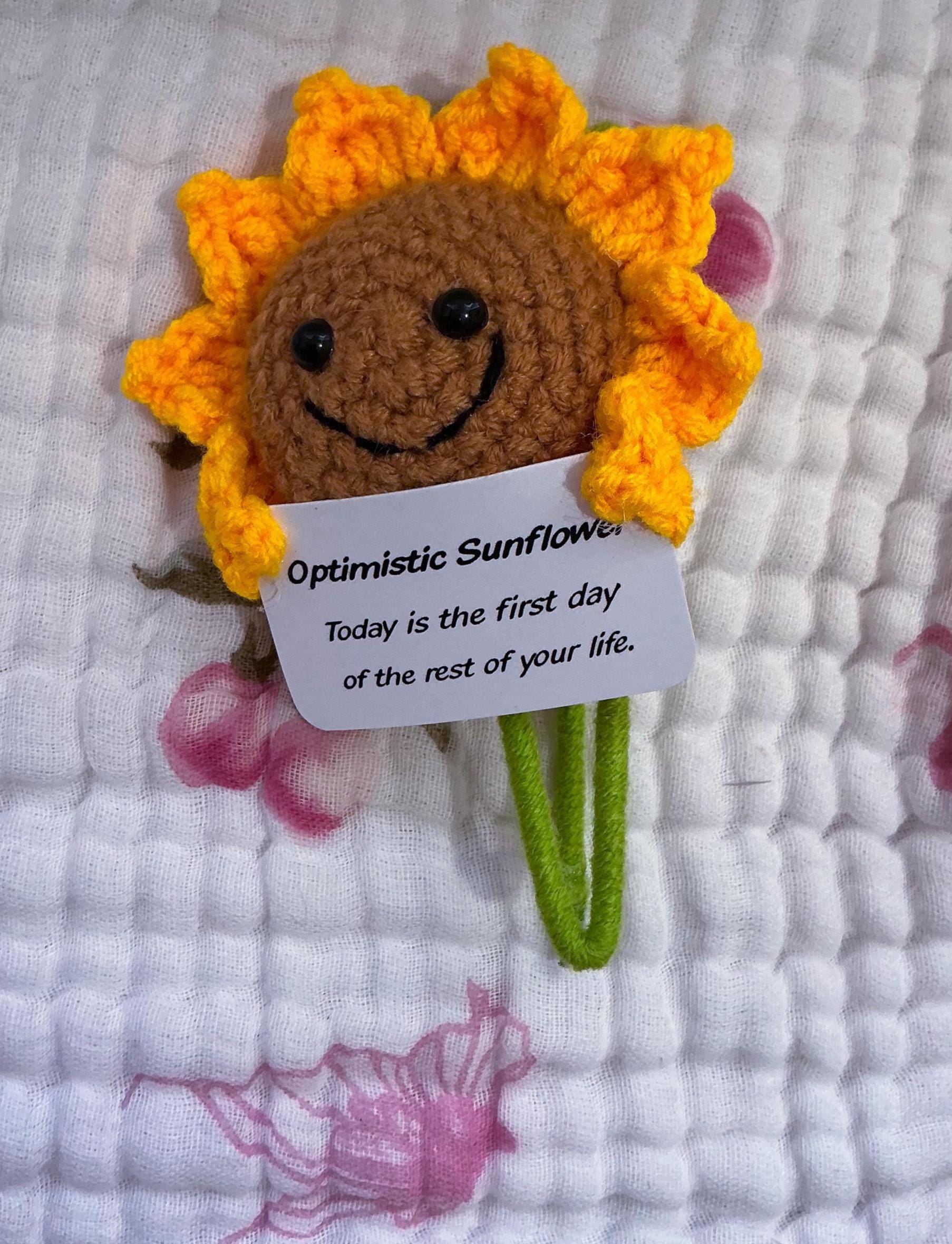 Sunshine Gift Box with Crochet Sunflower