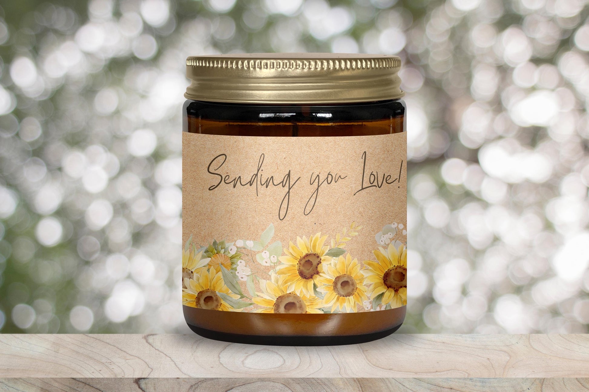 Sending You Love Sunflower Candle