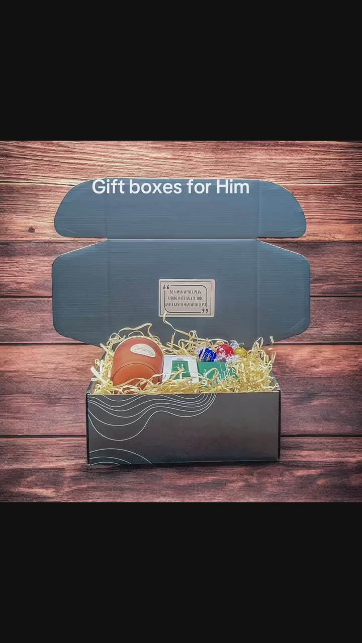 Mens's Gift box-Gift Box for Men-Guys Gift Box-Gift Box For Him-His Gift Box-Men's Gift Idea-Gift For Him-Boyfriend Gift-Husband Gift-Guys